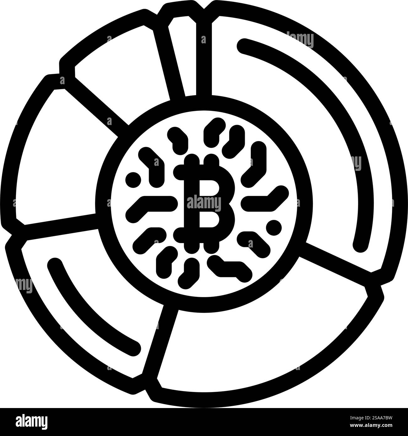 vecteur d'icône de ligne d'extraction de crypto-monnaie de pool. signe de minage de crypto-monnaie de pool. illustration noire du symbole de contour isolé. illustration vectorielle d'icône de ligne de minage de crypto-monnaie de pool Illustration de Vecteur