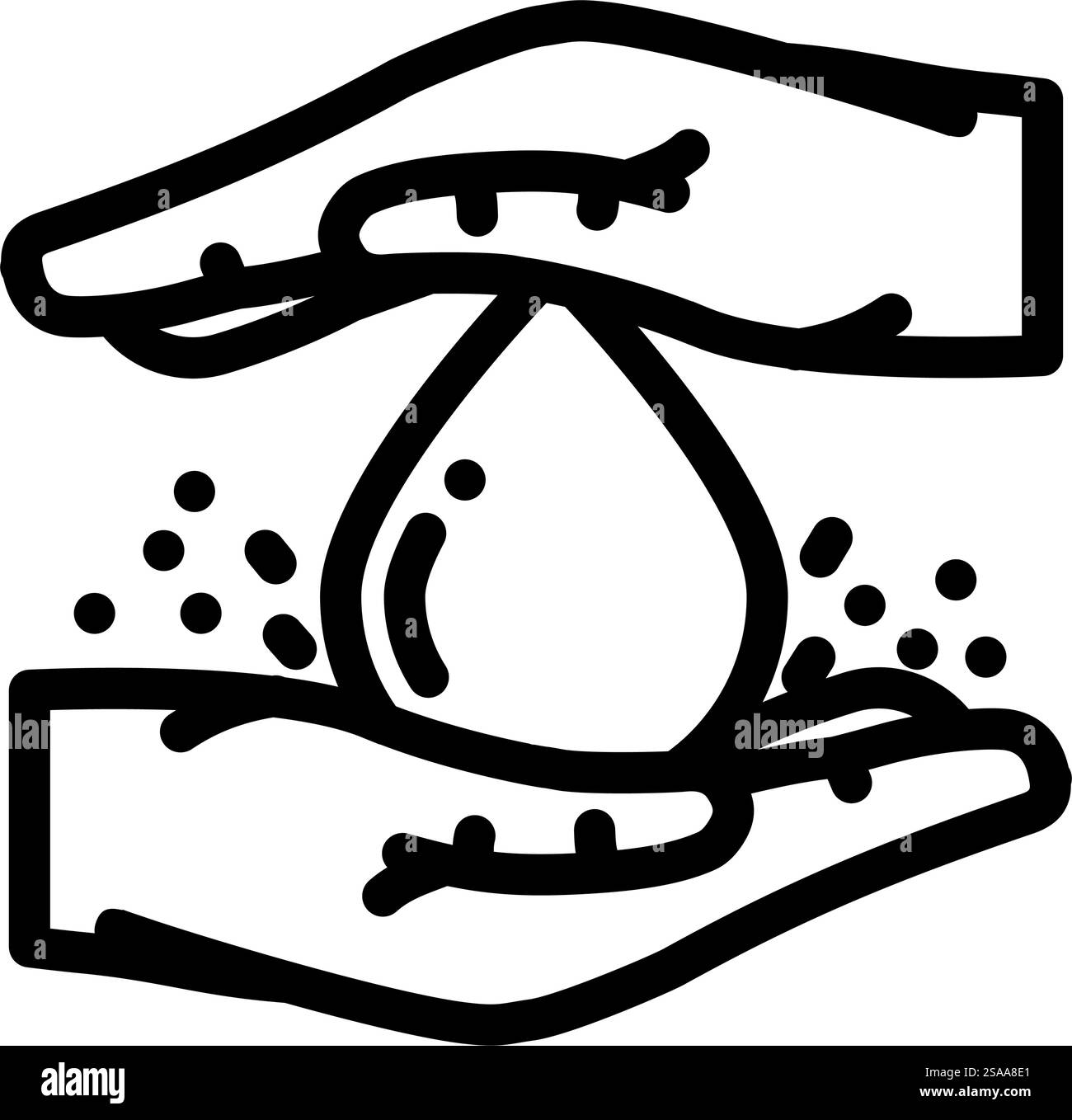 économisez le vecteur d'icône de ligne d'économie d'eau. économisez l'eau signe d'économie d'eau. illustration noire du symbole de contour isolé. économisez l'eau illustration vectorielle d'icône de ligne d'économie d'eau Illustration de Vecteur