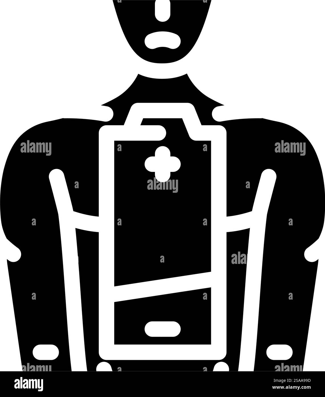 vecteur d'icône de glyphe du syndrome de fatigue chronique. signe du syndrome de fatigue chronique. illustration de symbole isolé. illustration vectorielle d'icône de glyphe du syndrome de fatigue chronique Illustration de Vecteur