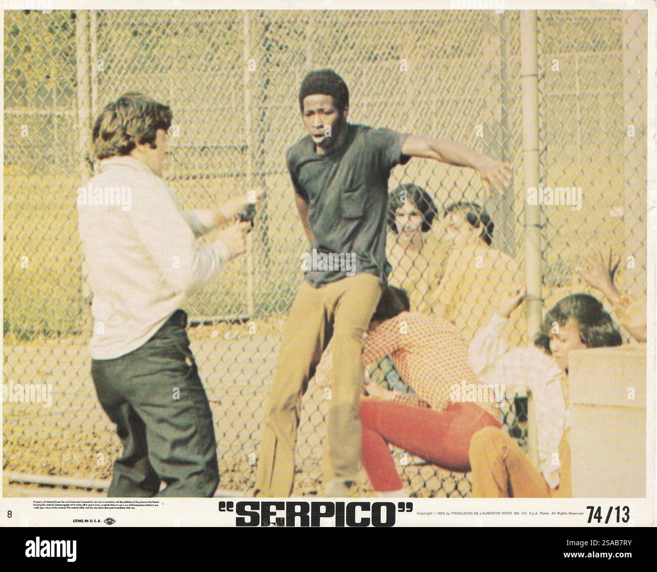 Serpico (Columbia, 1974). Al Pacino, réalisé par Sidney Lumet. Bien qu'il ait perdu l'Oscar, Pacino a reçu le meilleur acteur Golden Globe. Banque D'Images