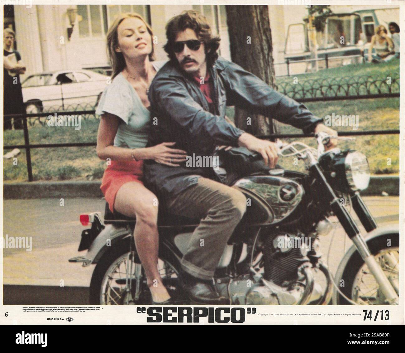 Serpico (Columbia, 1974). Al Pacino, réalisé par Sidney Lumet. Bien qu'il ait perdu l'Oscar, Pacino a reçu le meilleur acteur Golden Globe. Banque D'Images