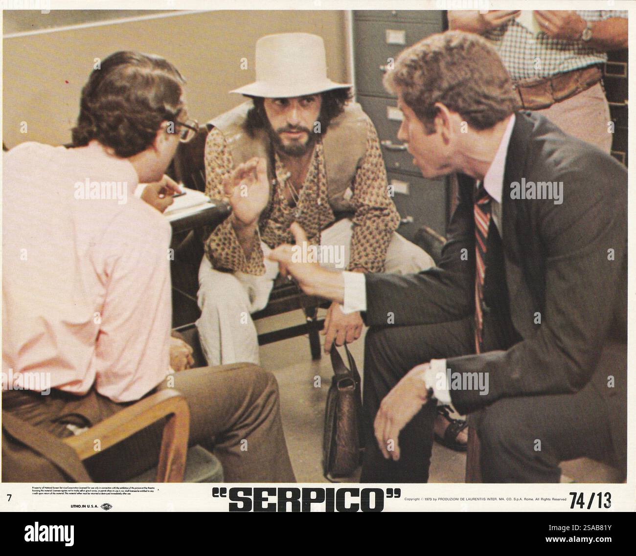 Serpico (Columbia, 1974). Al Pacino, réalisé par Sidney Lumet. Bien qu'il ait perdu l'Oscar, Pacino a reçu le meilleur acteur Golden Globe. Banque D'Images