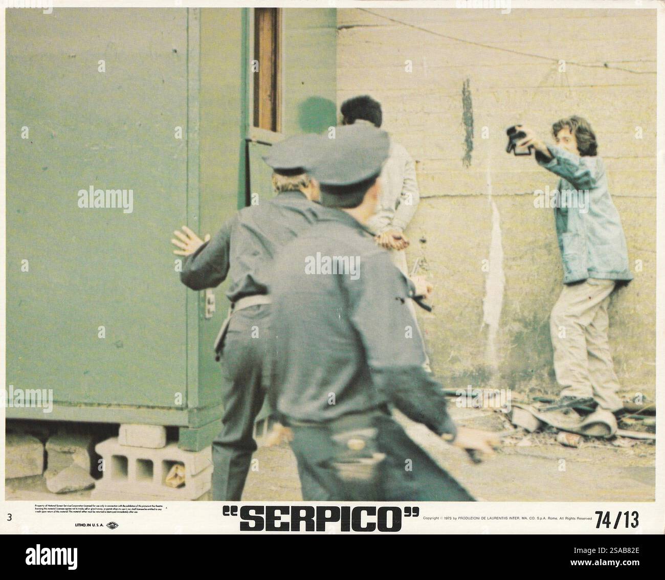 Serpico (Columbia, 1974). Al Pacino, réalisé par Sidney Lumet. Bien qu'il ait perdu l'Oscar, Pacino a reçu le meilleur acteur Golden Globe. Banque D'Images