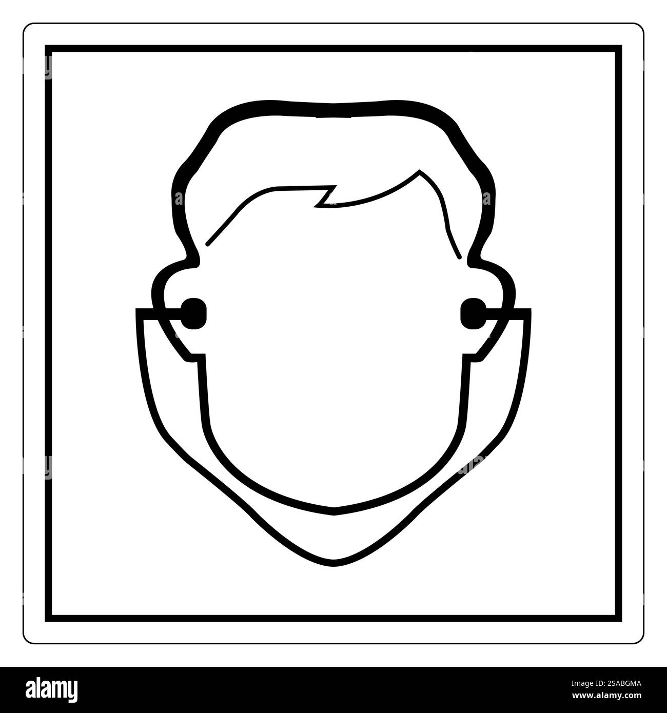 Cette illustration de ligne minimaliste présente un contour de visage portant un masque, symbolisant la santé et la sécurité. Idéal pour les projets liés à la santé ou les campagnes de sensibilisation. Illustration de Vecteur