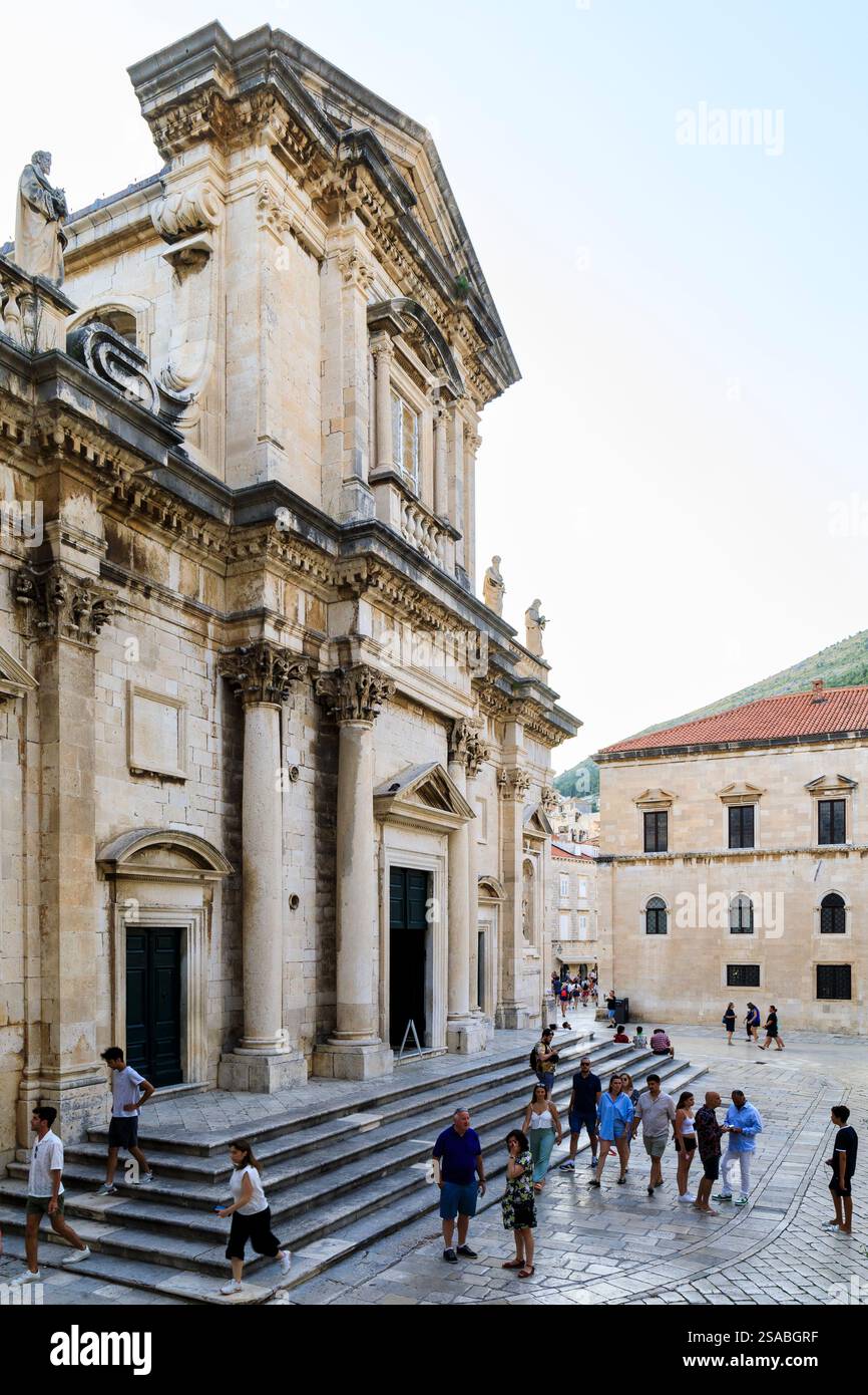 Cathédrale de l'Assomption de la Vierge Marie, Dubrovnik, Croatie Banque D'Images