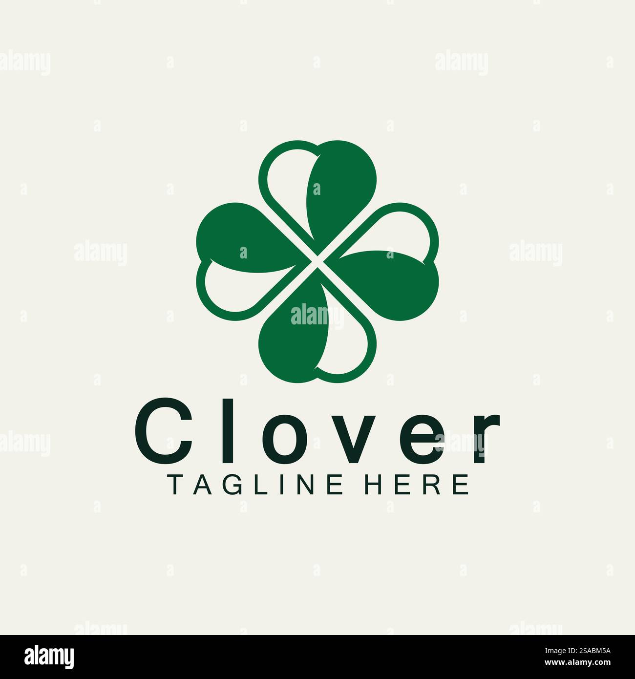 Modèle de logo Clover Leaf Illustration de Vecteur Modèle de logo Clover Leaf Illustration de Vecteur