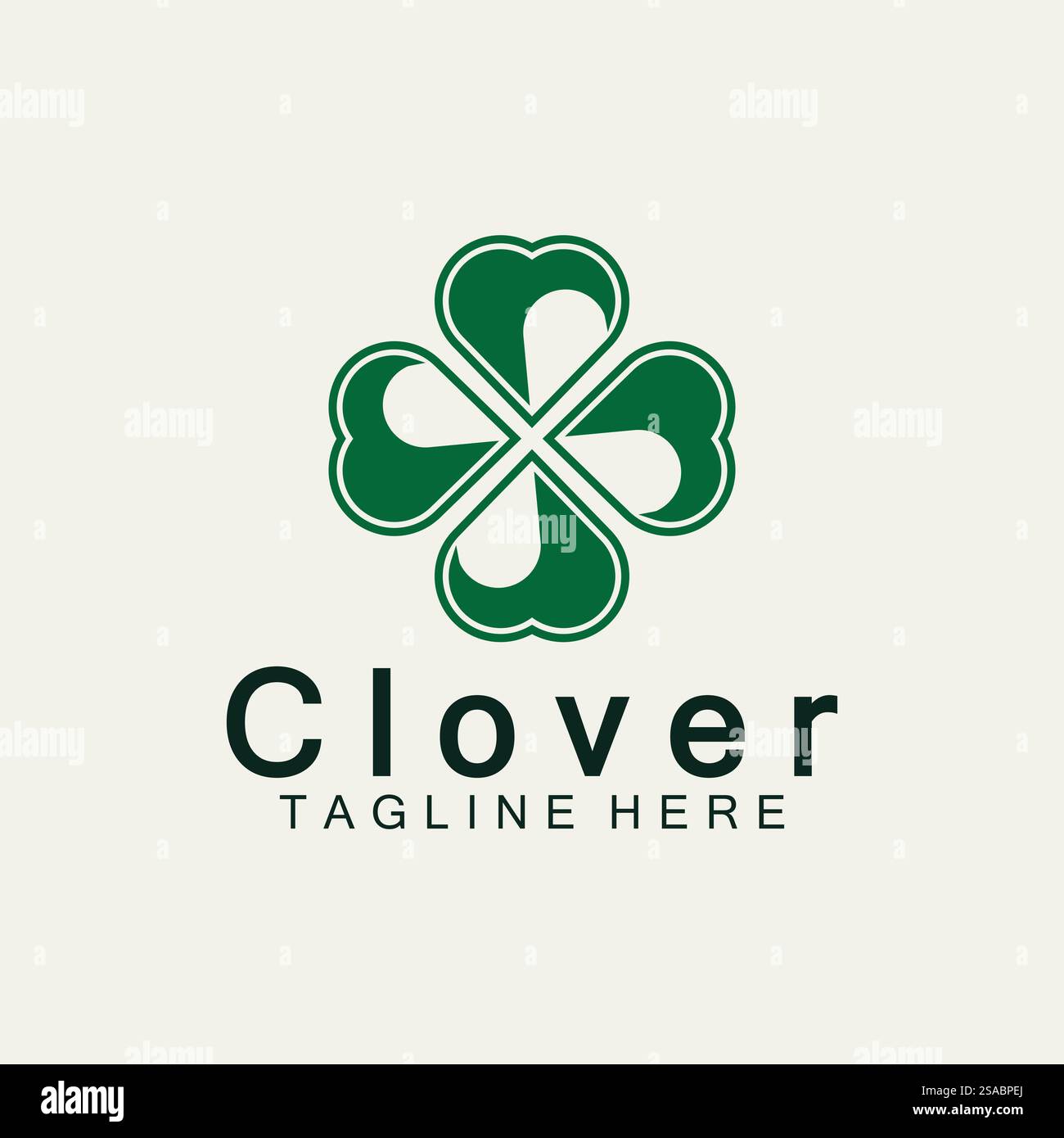 Modèle de logo Clover Leaf Illustration de Vecteur Modèle de logo Clover Leaf Illustration de Vecteur