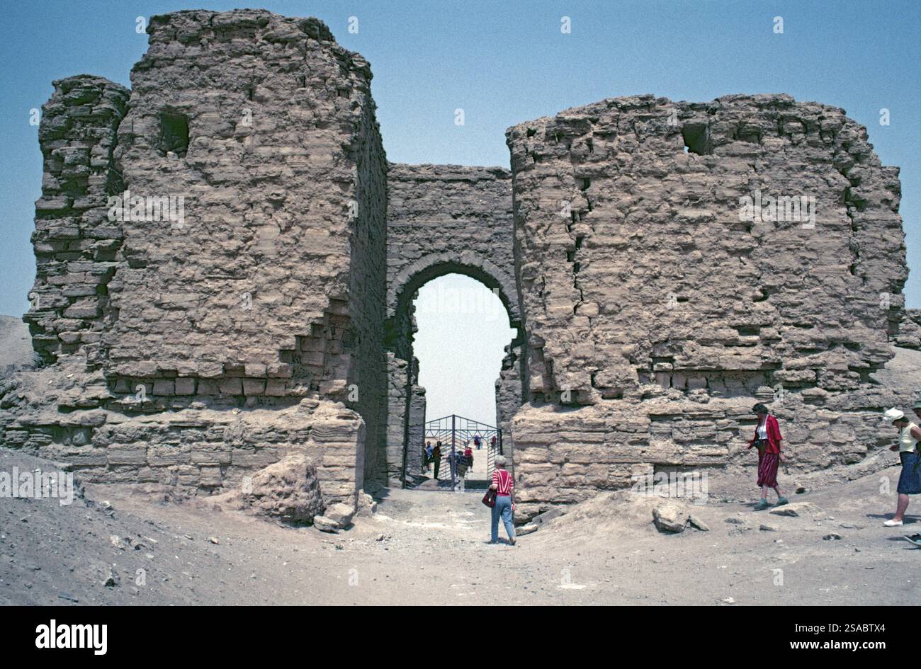 Porte de la ville, Dura Europos, vallée de l'Euphrate, Syrie, mai 1987, vintage, rétro, ancien, historique, Asie Banque D'Images