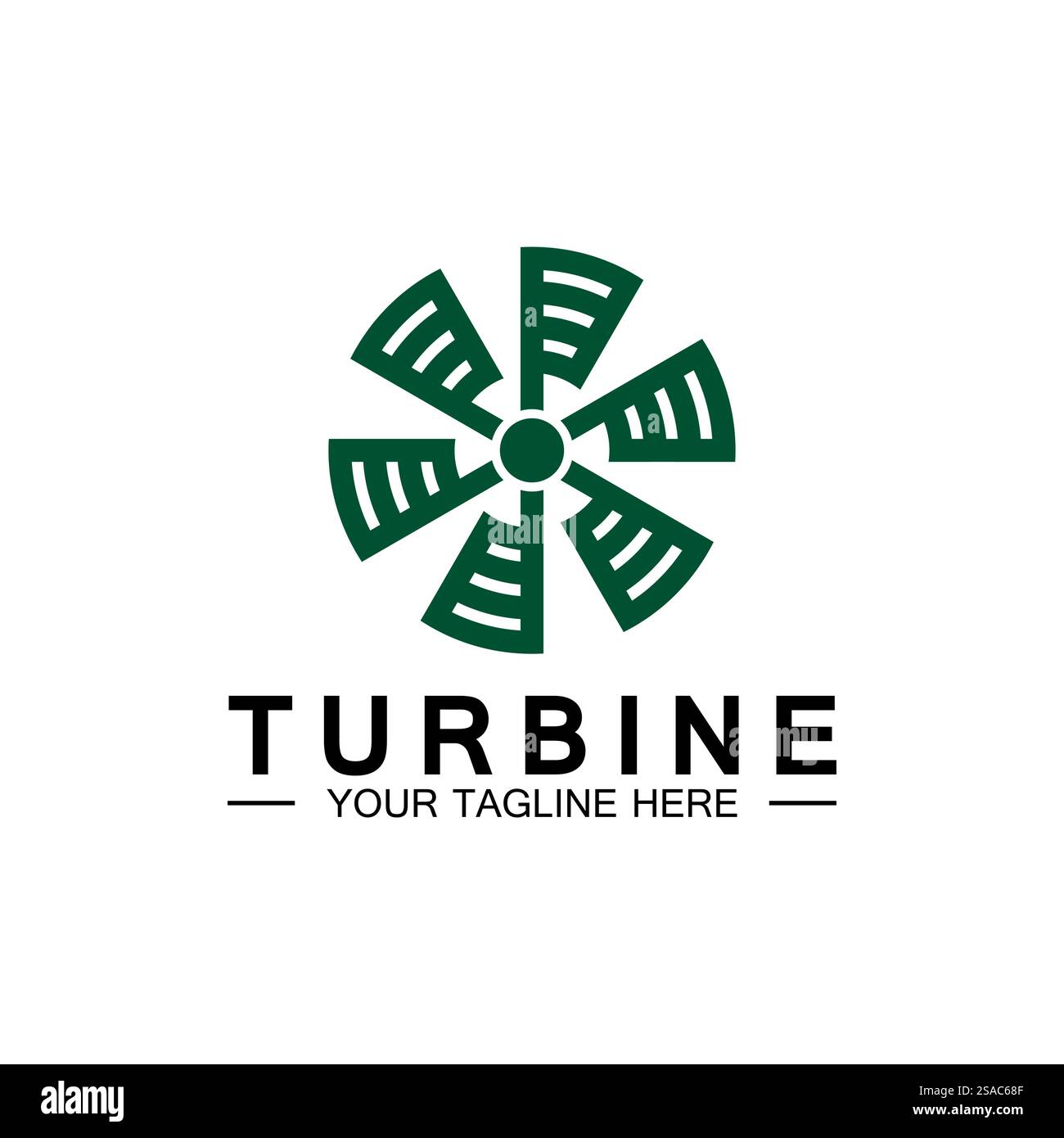 Modern turbine logo design logo pour l'aviation, entreprise, marque, industrie, énergie éolienne. Avec un concept moderne. Illustration de Vecteur