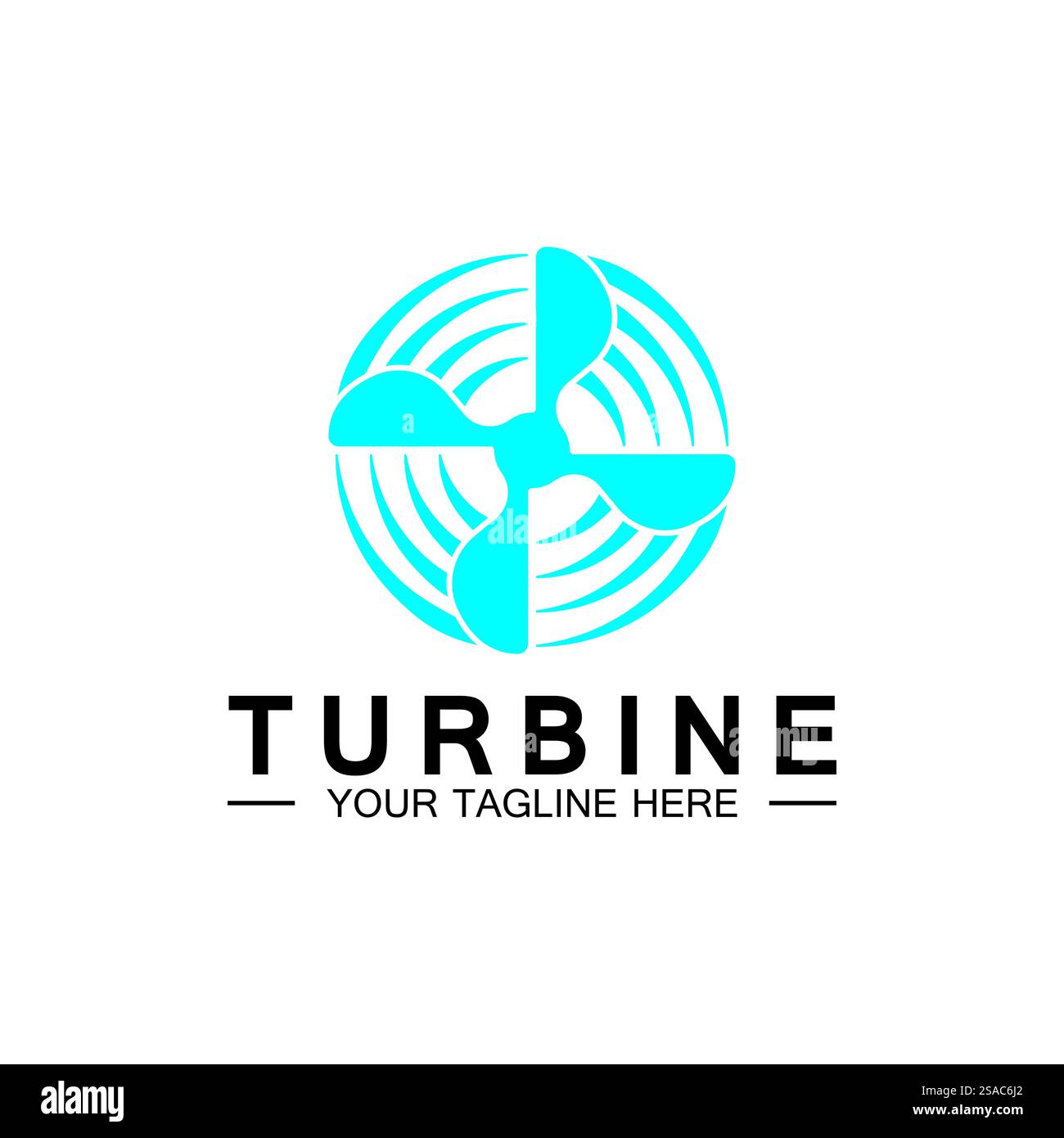 Modern turbine logo design logo pour l'aviation, entreprise, marque, industrie, énergie éolienne. Avec un concept moderne. Illustration de Vecteur