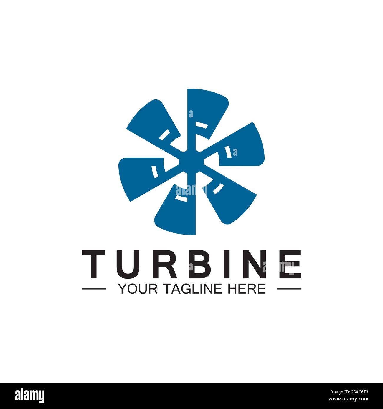 Modern turbine logo design logo pour l'aviation, entreprise, marque, industrie, énergie éolienne. Avec un concept moderne. Illustration de Vecteur