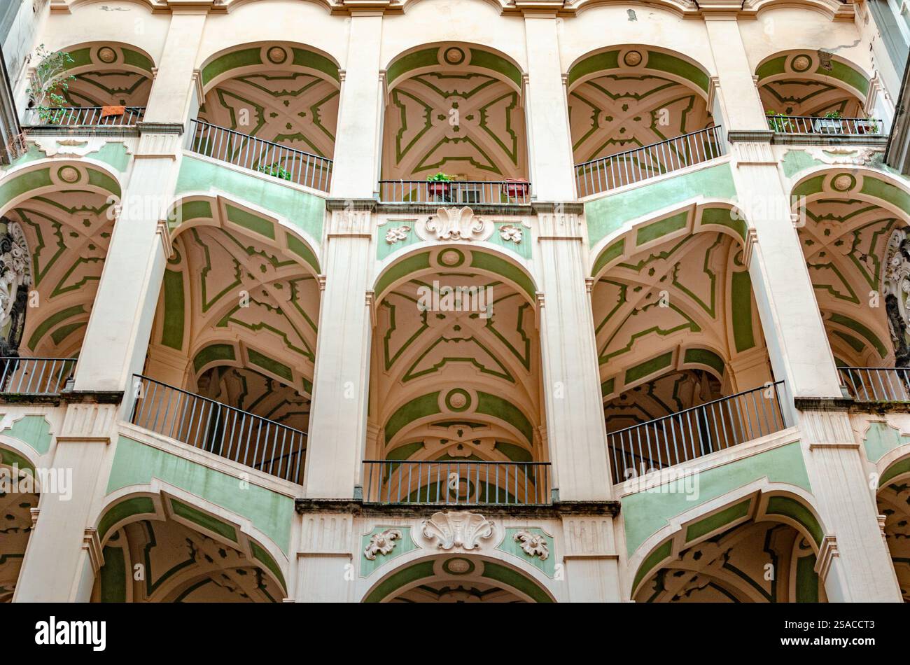 Palazzo dello Spagnolo / Palais Espagnol à Rione Sanitá, Naples, Iatly Banque D'Images