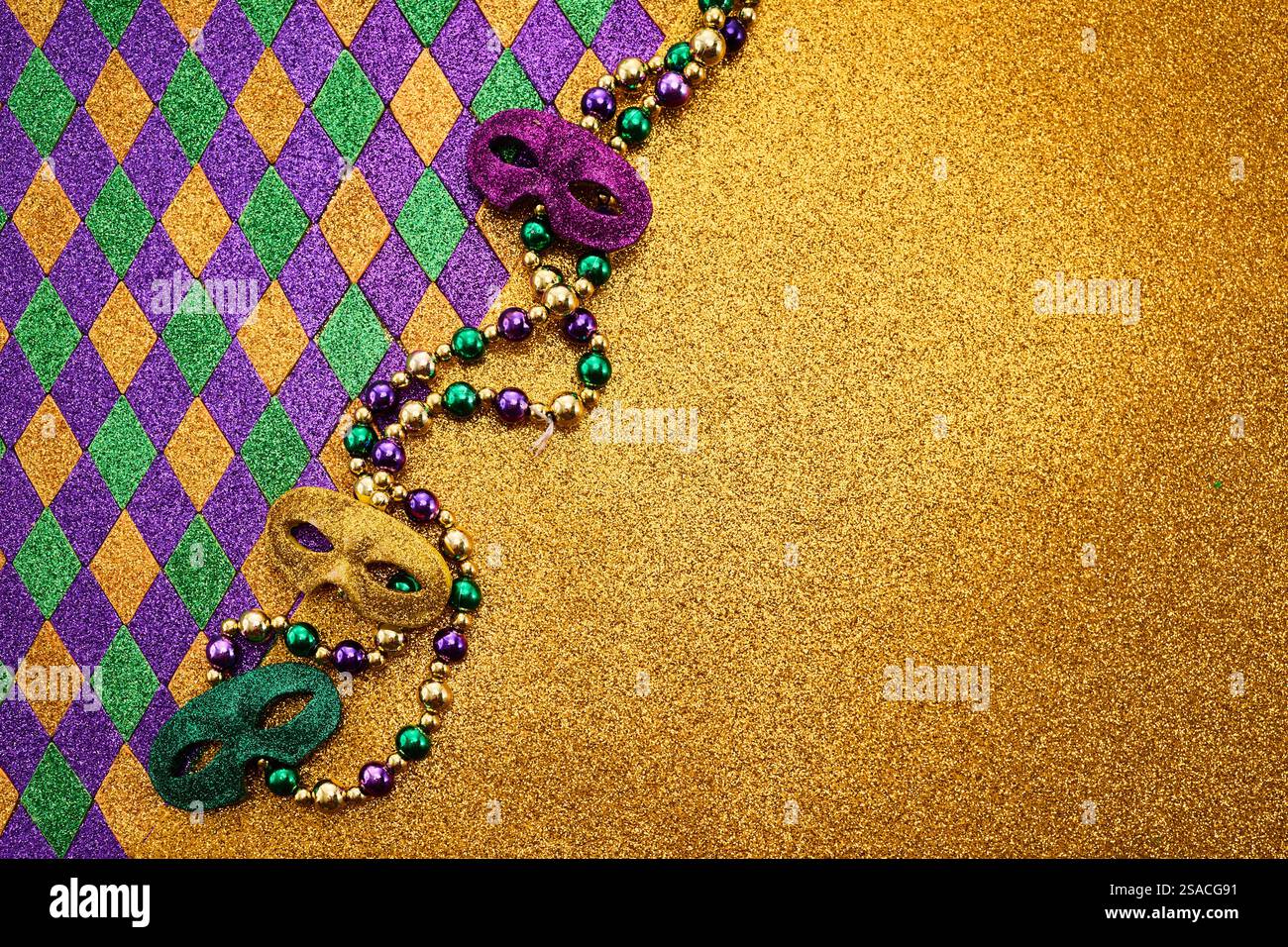 Fond coloré de fête mardi gras Banque D'Images