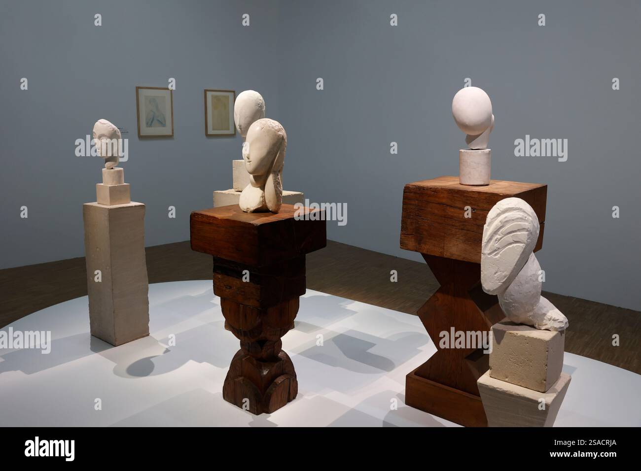 Exposition Brancusi au centre Pompidou, Paris, France Banque D'Images