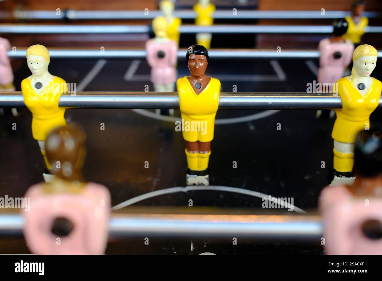 Fauteuil avec un coussin décoré d'une tête de chien. Salon. Lisbonne. Portugal. Banque D'Images