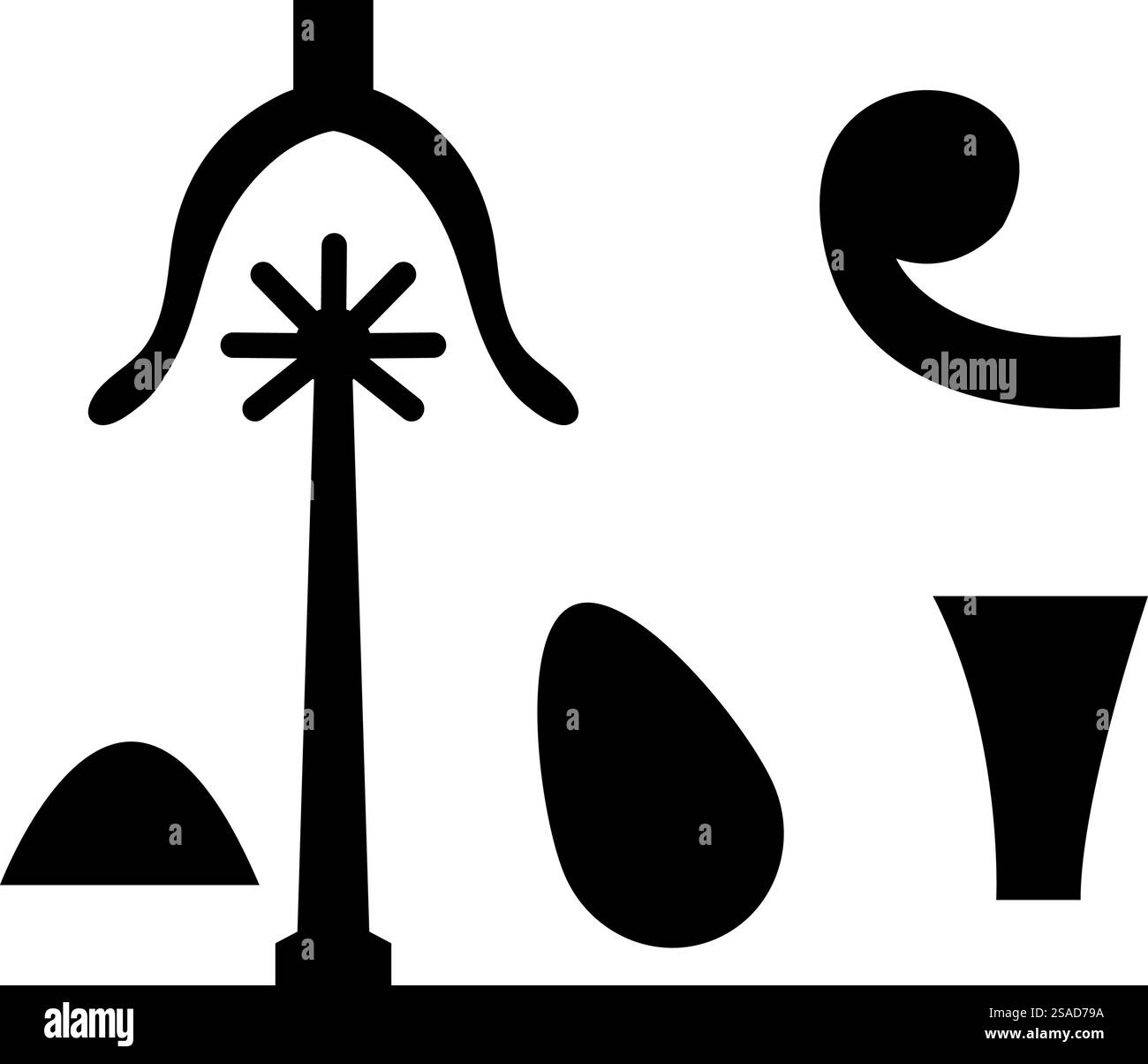 Elément hiéroglyphe égyptien. Aide à créer un historicaal aaand designs de trvel. Illustration vectorielle.. hiéroglyphes égyptiens et fresques Illustration de Vecteur