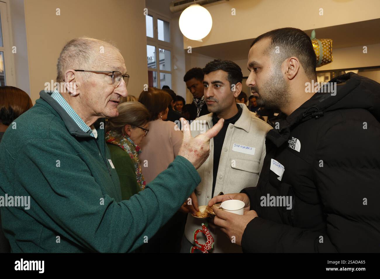 Fête de Noël à la Maison Bakhita, Paris, France. Banque D'Images