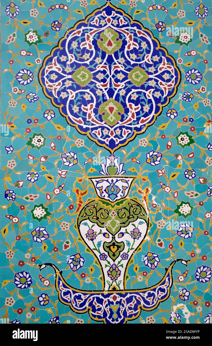 Musée des arts islamiques. Mosaïque de carreaux. Kuala Lumpur. Malaisie. Banque D'Images