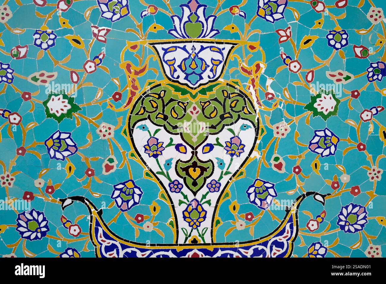 Musée des arts islamiques. Mosaïque de carreaux. Kuala Lumpur. Malaisie. Banque D'Images