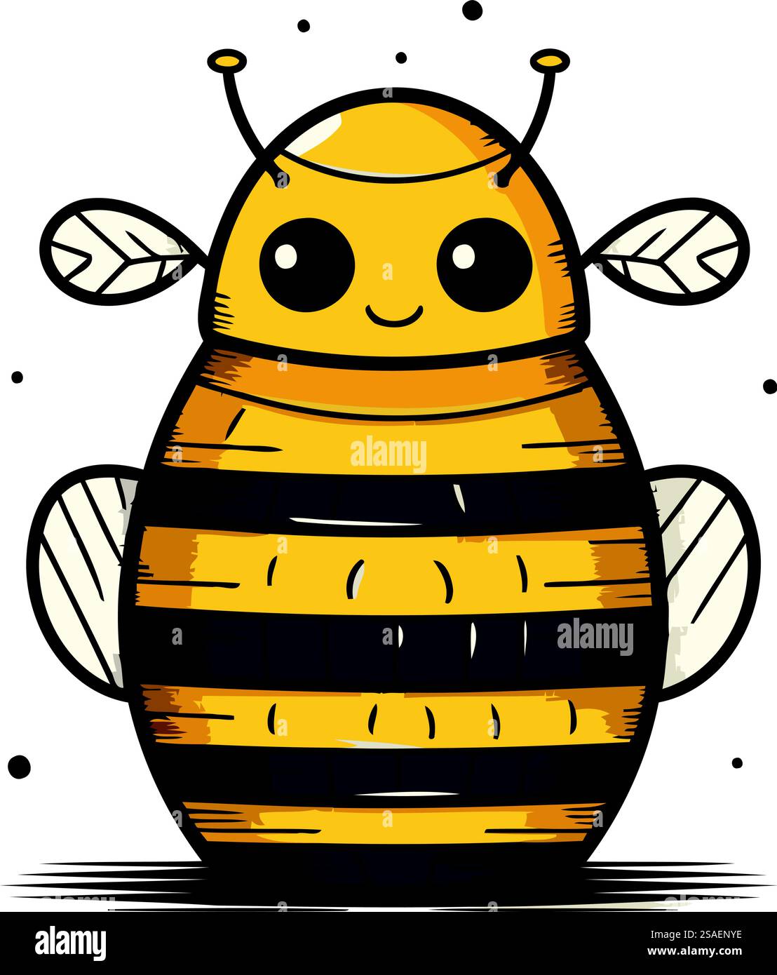 mignon abeille dessin animé icône vecteur illustration graphique illustration vectorielle conception graphique Illustration de Vecteur