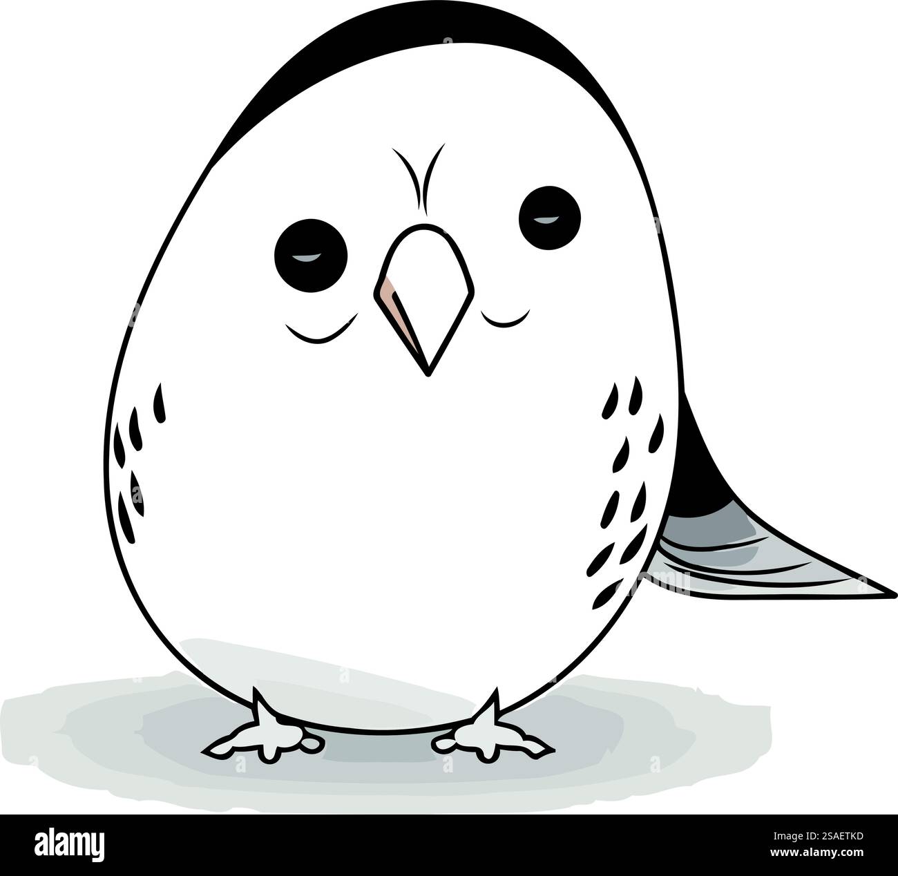 Pingouin. Joli pingouin de dessin animé. Illustration vectorielle. Illustration de Vecteur