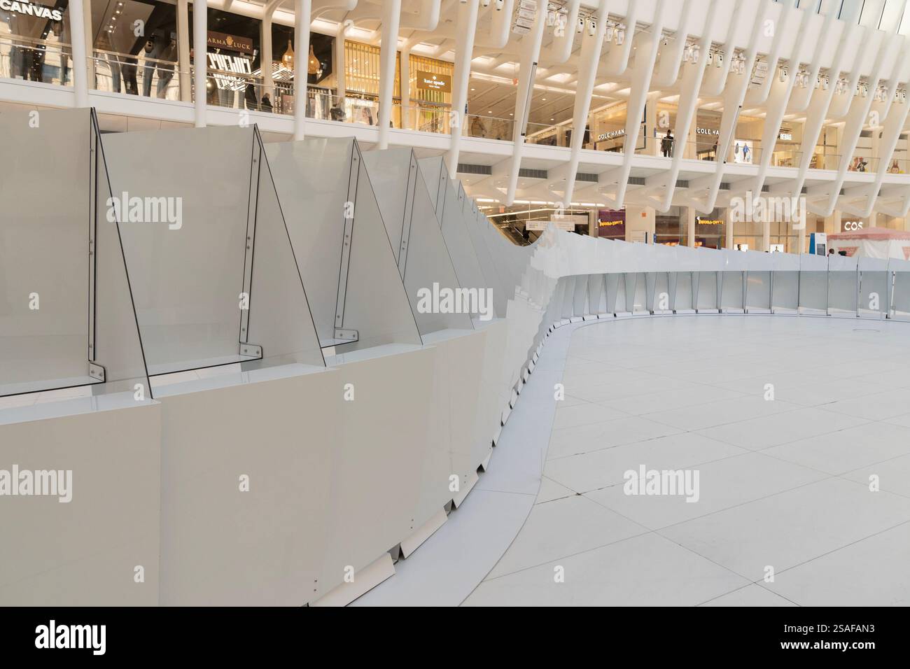 New York, États-Unis. 29 janvier 2025. Vue de l'installation « Infinite Harmony » de l'artiste Warren King, mise en place pour célébrer le nouvel an lunaire, année du serpent à Oculus Transportation Hub du World Trade Center à New York le 29 janvier 2025. (Photo de Lev Radin/Sipa USA) crédit : Sipa USA/Alamy Live News Banque D'Images