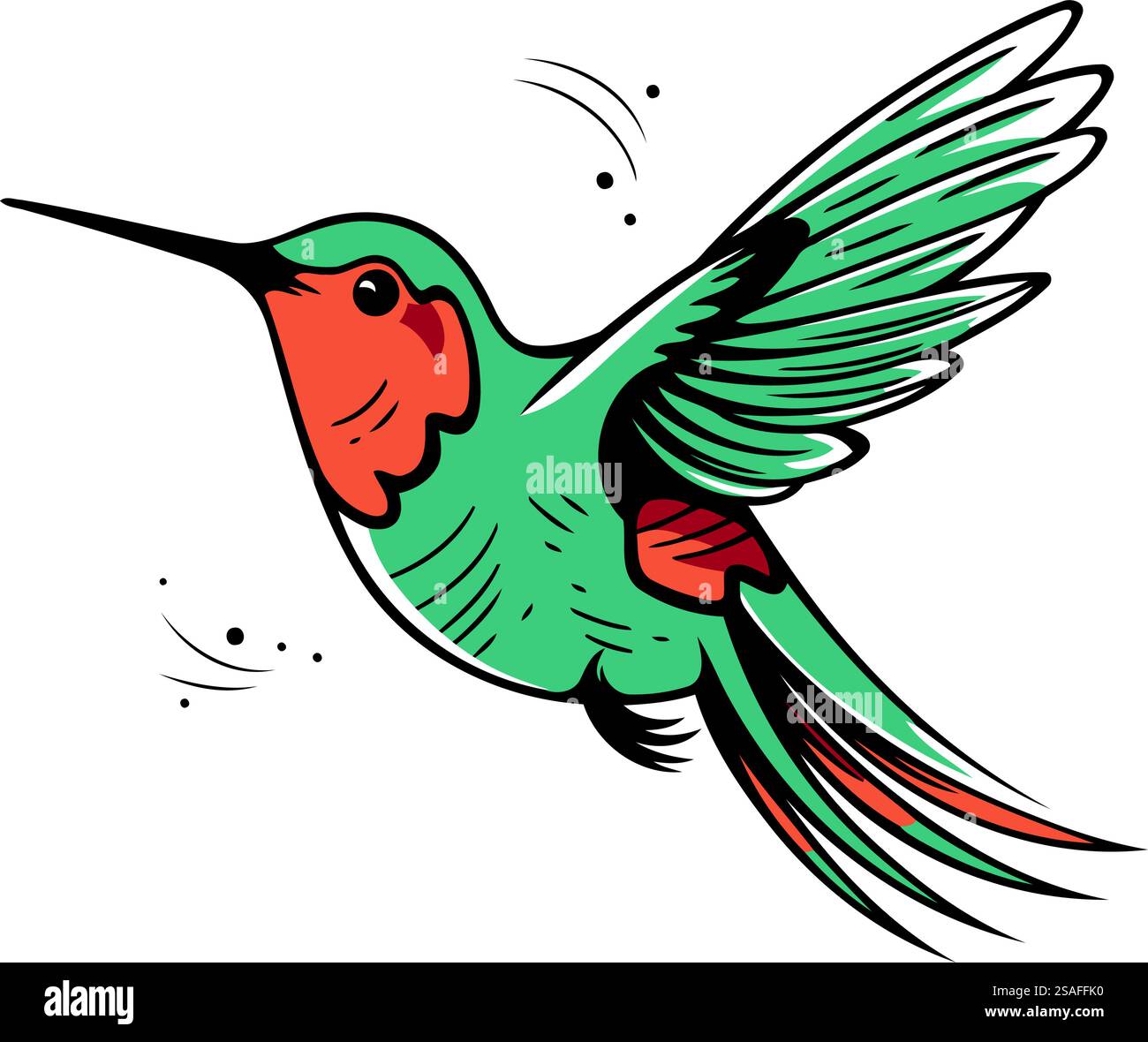 Hummingbird volant dans les airs. Illustration vectorielle isolée sur fond blanc. Illustration de Vecteur Hummingbird volant dans les airs. Illustration vectorielle isolée sur fond blanc. Illustration de Vecteur