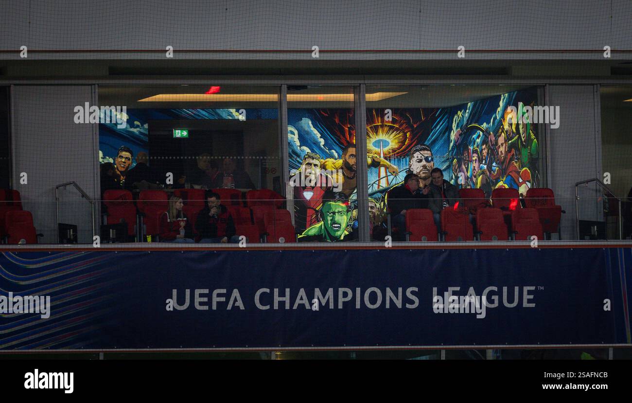 Leverkusen, Allemagne. 29 janvier 2025. Loge in der BayArena Bayer Leverkusen - Sparta Prag 29.01.2025 crédit : Moritz Muller/Alamy Live News Banque D'Images
