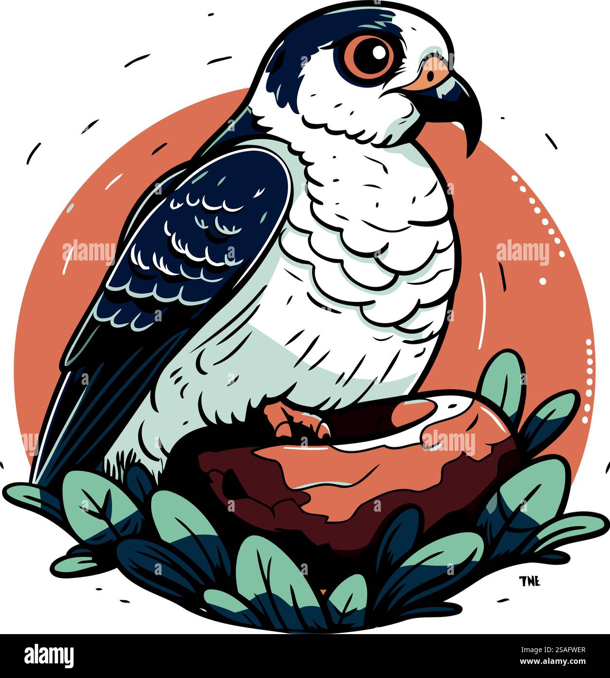 Pigeon assis sur une souche. Illustration vectorielle dans le style de bande dessinée. Illustration de Vecteur Pigeon assis sur une souche. Illustration vectorielle dans le style de bande dessinée. Illustration de Vecteur