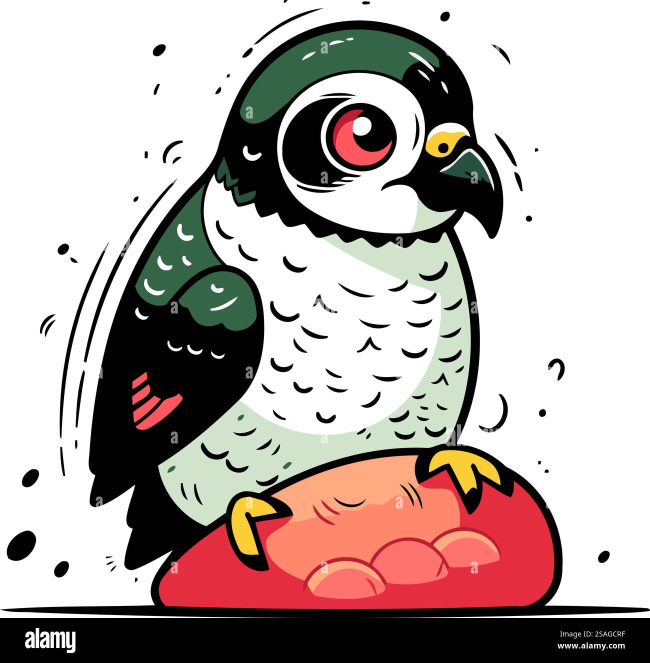 Pigeon assis sur un caillou. Illustration vectorielle. Illustration de Vecteur Pigeon assis sur un caillou. Illustration vectorielle. Illustration de Vecteur