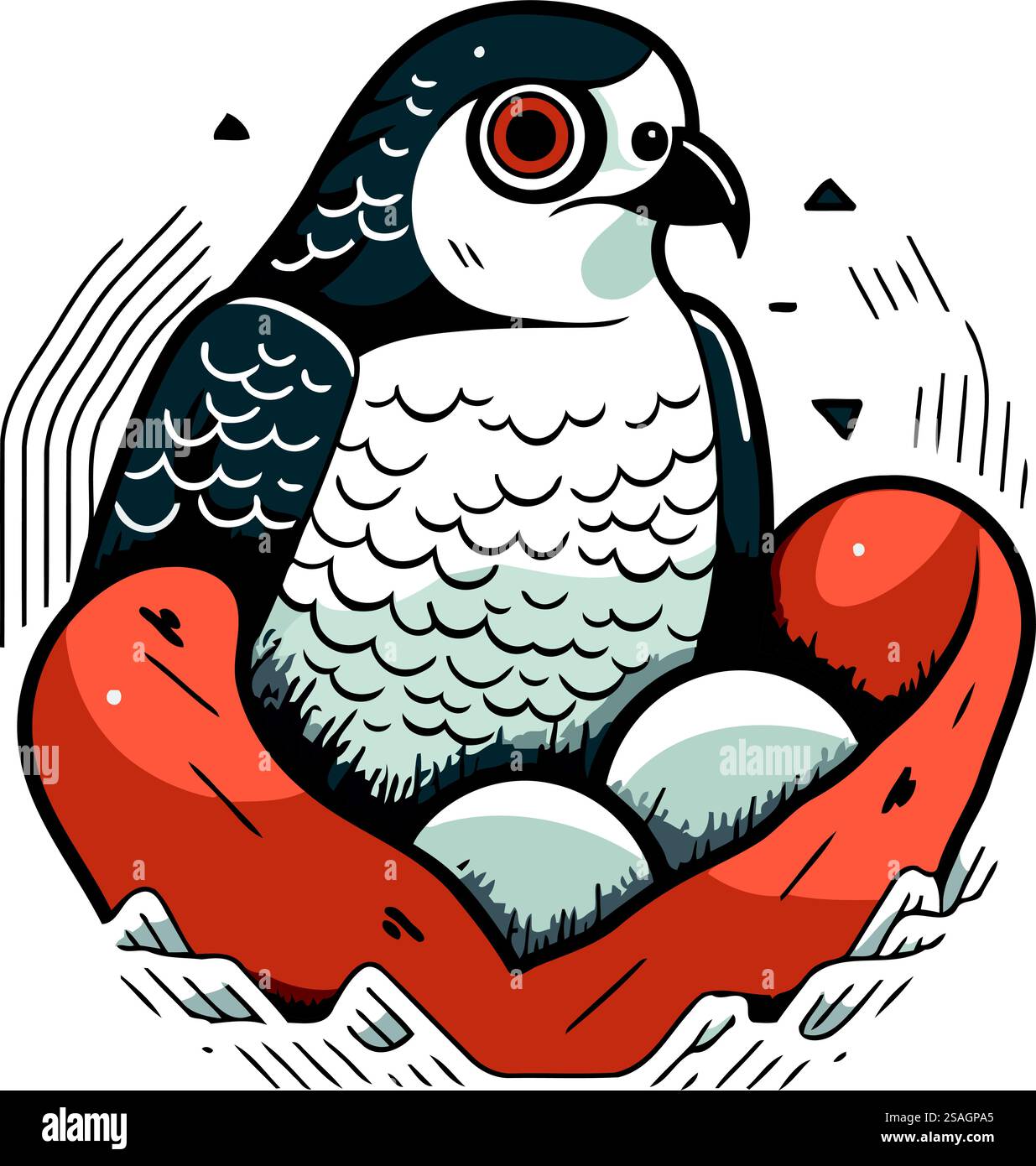 Pigeon assis dans le nid. Illustration vectorielle pour votre conception Illustration de Vecteur Pigeon assis dans le nid. Illustration vectorielle pour votre conception Illustration de Vecteur