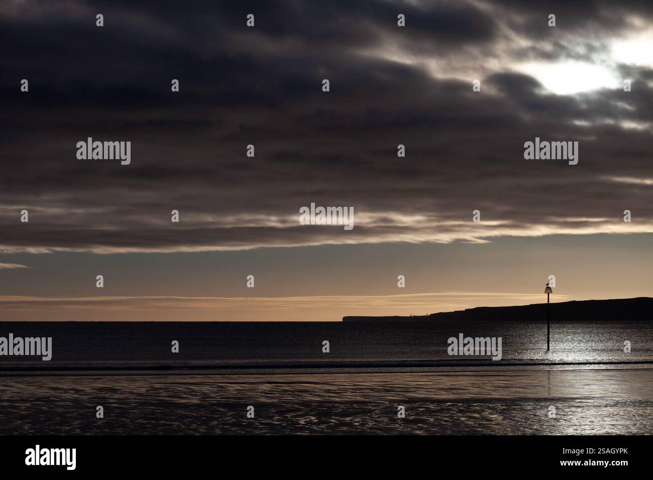 Filey Beach, côte du Yorkshire du Nord, Angleterre, Royaume-Uni Banque D'Images