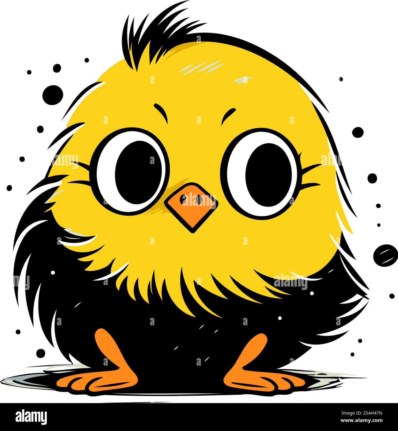 Mignon petit poulet. Illustration vectorielle d'un petit poulet de dessin animé. Illustration de Vecteur Mignon petit poulet. Illustration vectorielle d'un petit poulet de dessin animé. Illustration de Vecteur