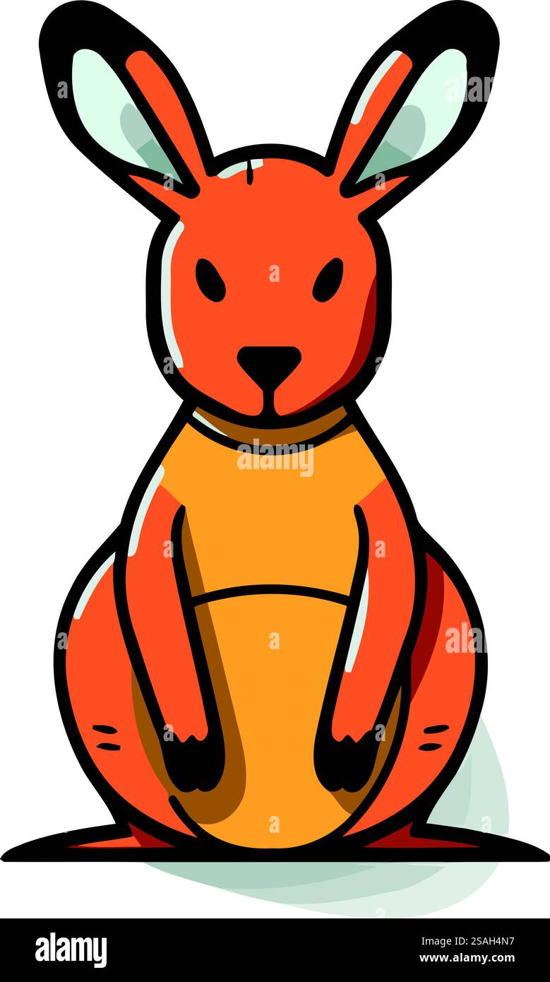 Icône de dessin animé lapin. Illustration vectorielle d'un lapin de dessin animé mignon. Illustration de Vecteur