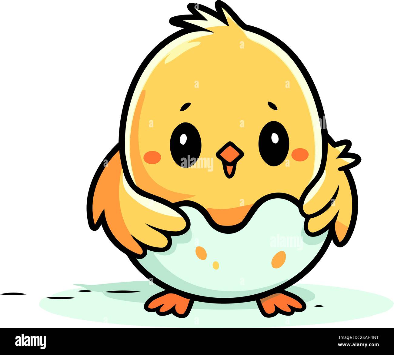 Mignon petit poulet. Illustration vectorielle. Isolé sur fond blanc. Illustration de Vecteur Mignon petit poulet. Illustration vectorielle. Isolé sur fond blanc. Illustration de Vecteur