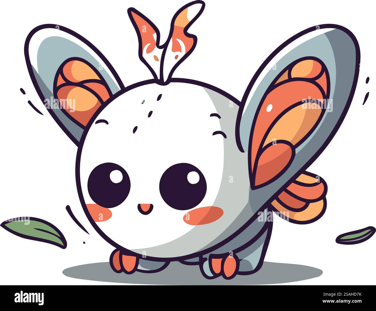 Mignon personnage de lapin. Animal de bande dessinée mignon. Illustration vectorielle. Illustration de Vecteur