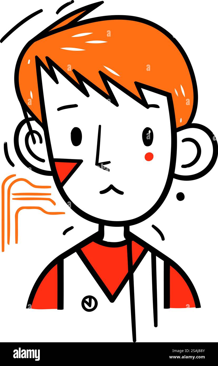 Homme avec un stéthoscope autour du cou. Illustration vectorielle. Illustration de Vecteur