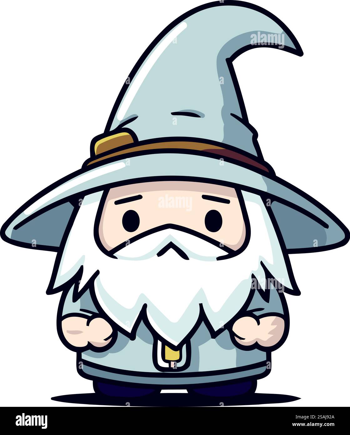 Illustration vectorielle de style dessin animé de personnage de gnome de sorcière. Thème Halloween. Illustration de Vecteur