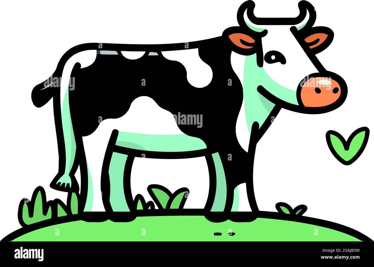 mignon ferme de vaches isolé illustration vectorielle designicon conception d'illustration vectorielle Illustration de Vecteur