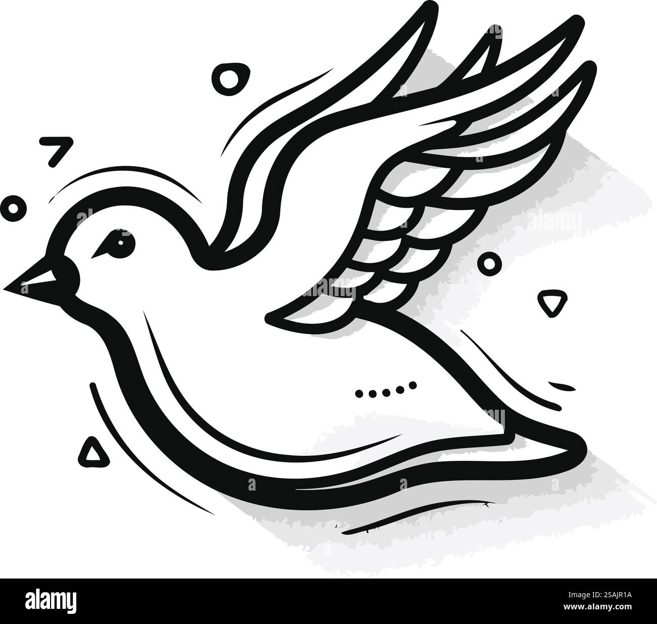 Icône de la colombe de la paix dans le style gribouiller. Illustration vectorielle Illustration de Vecteur Icône de la colombe de la paix dans le style gribouiller. Illustration vectorielle Illustration de Vecteur