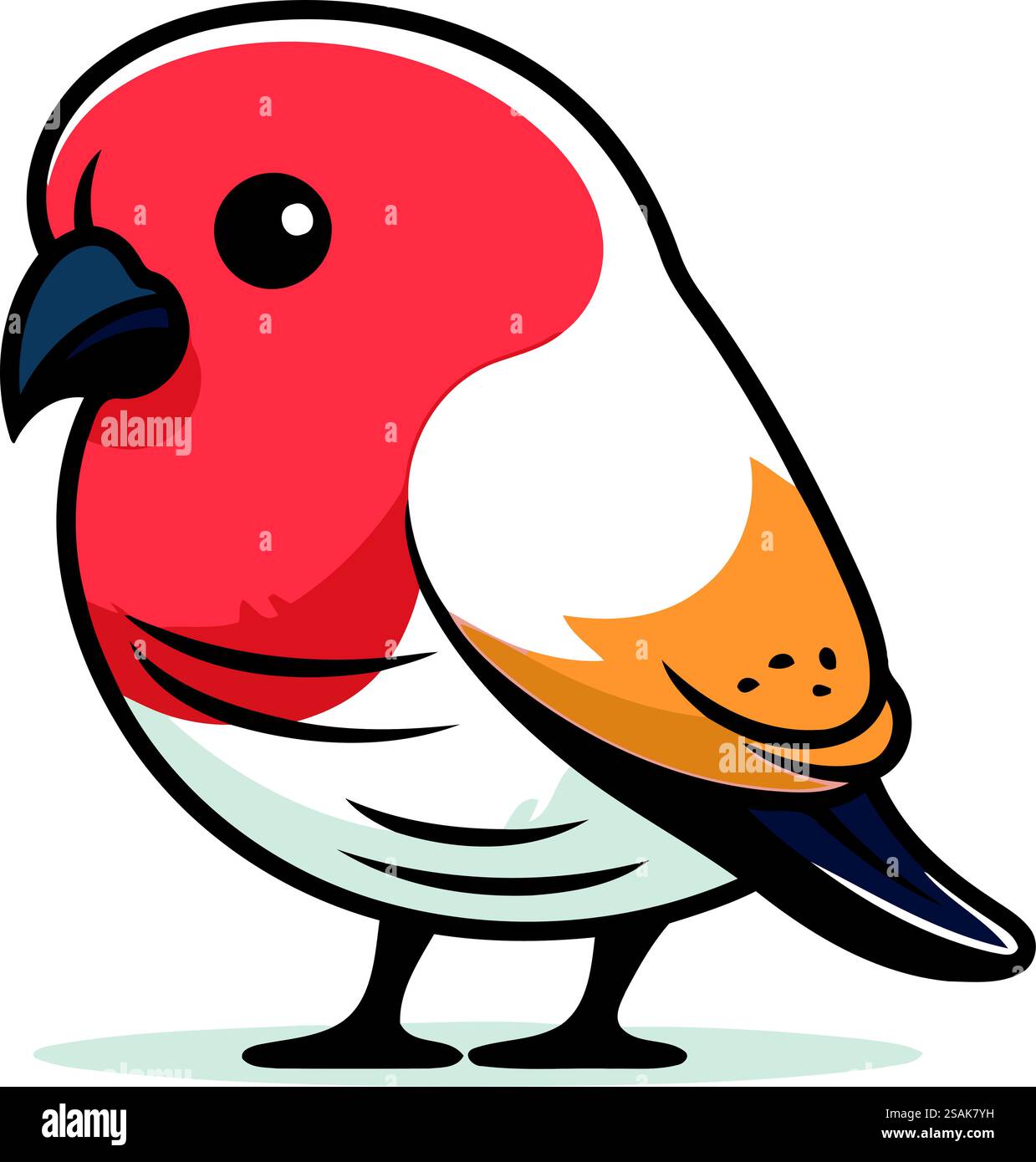Bullfinch. Illustration vectorielle d'un bullfinch mignon. Illustration de Vecteur
