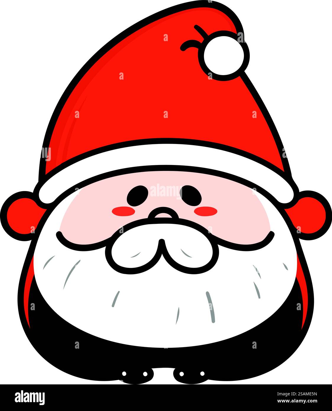 icône du père noël sur fond blanc. illustration vectorielle de noël Illustration de Vecteur