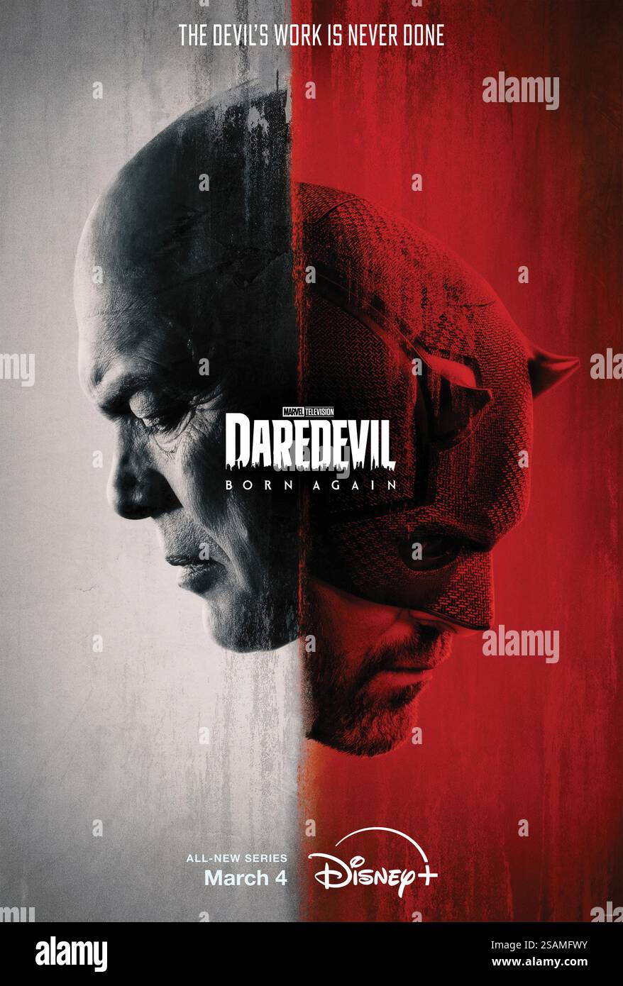 Daredevil : Born Again Vincent D'Onofrio & Charlie Cox poster Banque D'Images