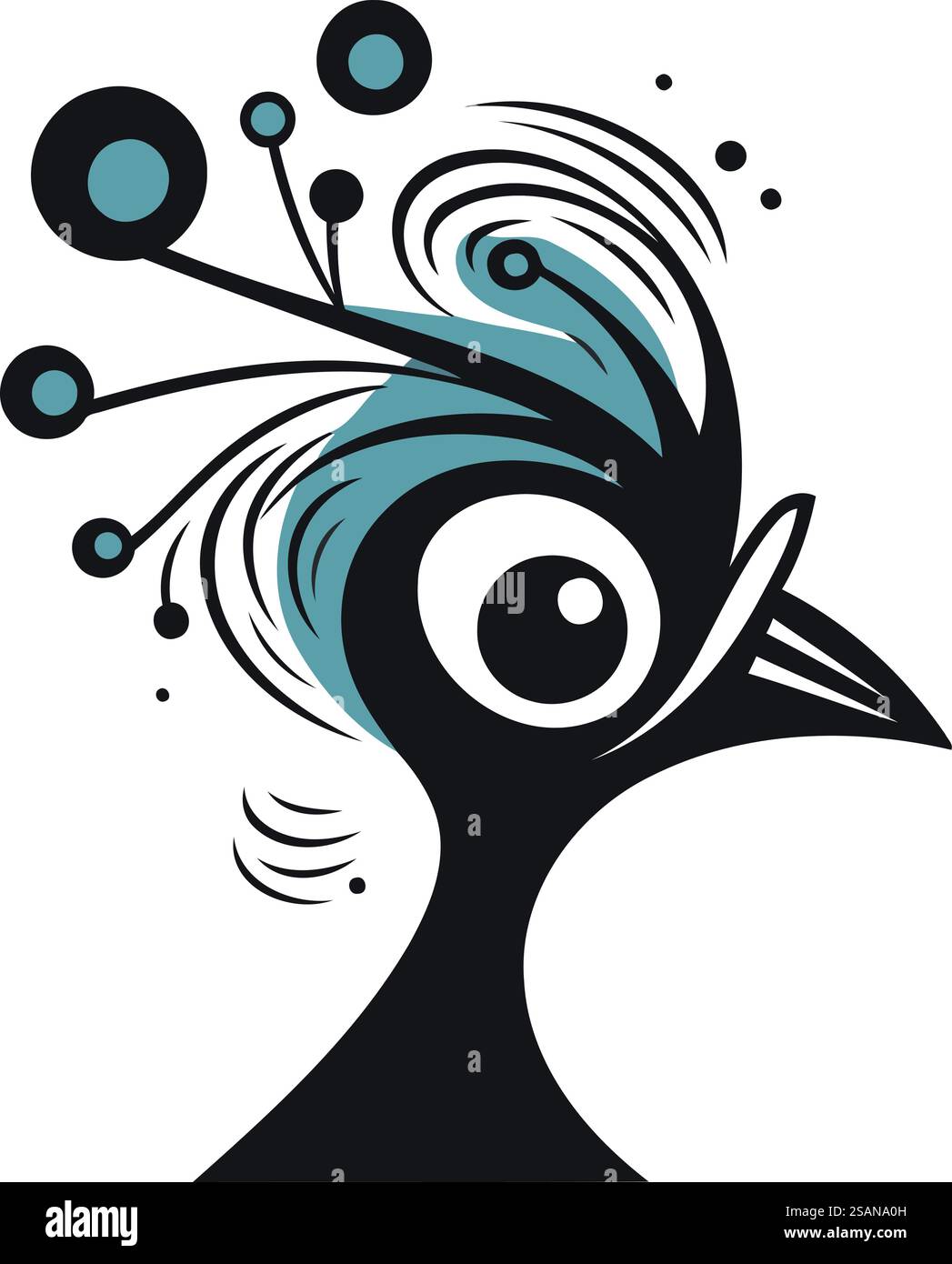 illustration vectorielle d'un oiseau sous la forme d'un arbre stylisé Illustration de Vecteur illustration vectorielle d'un oiseau sous la forme d'un arbre stylisé Illustration de Vecteur
