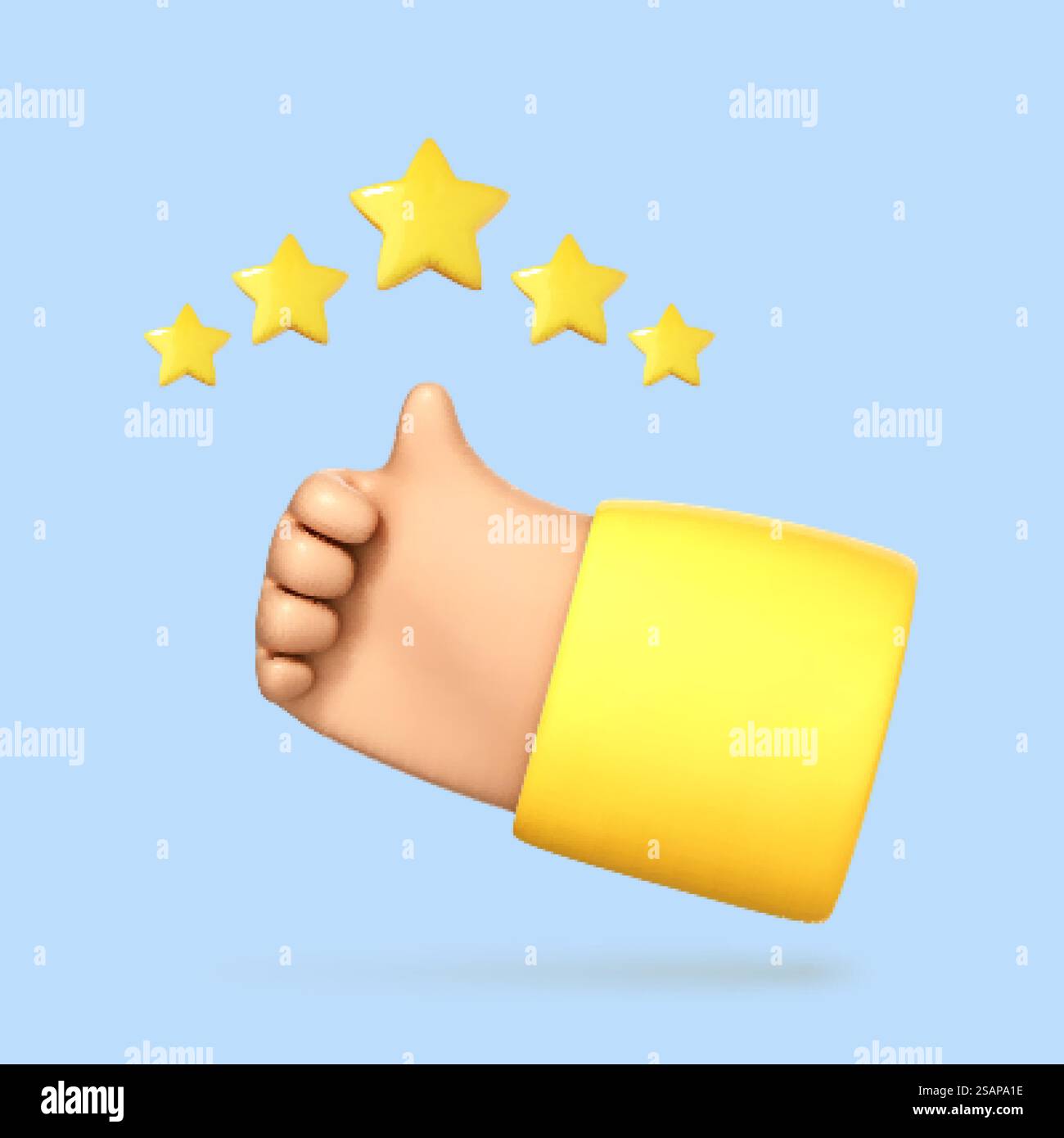 Main de dessin animé 3D pouce vers le haut pour le succès ou de bons commentaires. Classement cinq étoiles. Concept positif et symbole similaire. Évaluation des avis des clients et concept de commentaires des clients. Illustration vectorielle 3D. Illustration de Vecteur Main de dessin animé 3D pouce vers le haut pour le succès ou de bons commentaires. Classement cinq étoiles. Concept positif et symbole similaire. Évaluation des avis des clients et concept de commentaires des clients. Illustration vectorielle 3D. Illustration de Vecteur