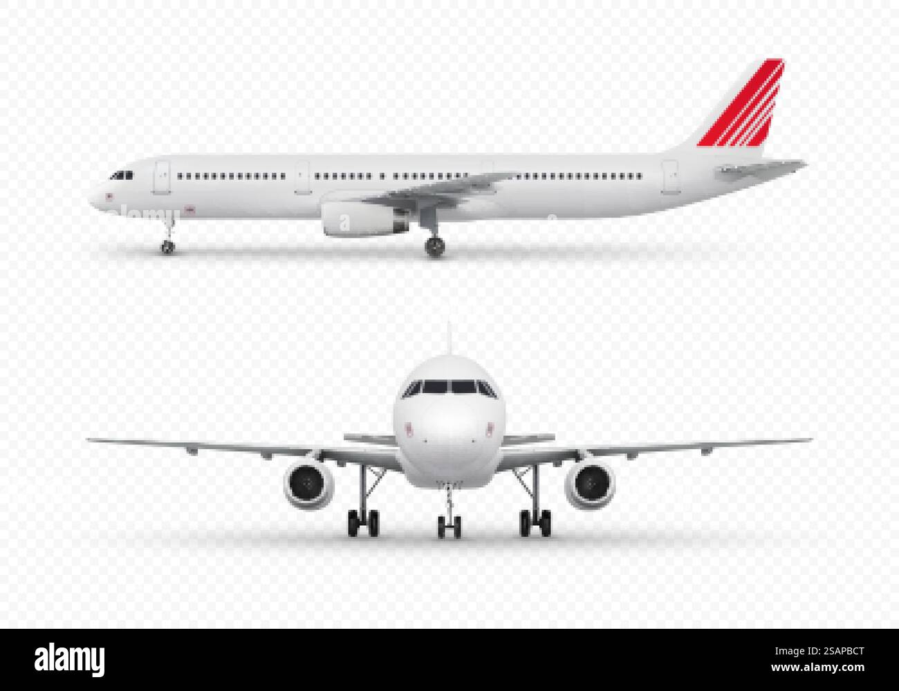 Ensemble d'avions isolés sur fond transparent. Illustration réaliste vectorielle. Illustration de Vecteur Ensemble d'avions isolés sur fond transparent. Illustration réaliste vectorielle. Illustration de Vecteur
