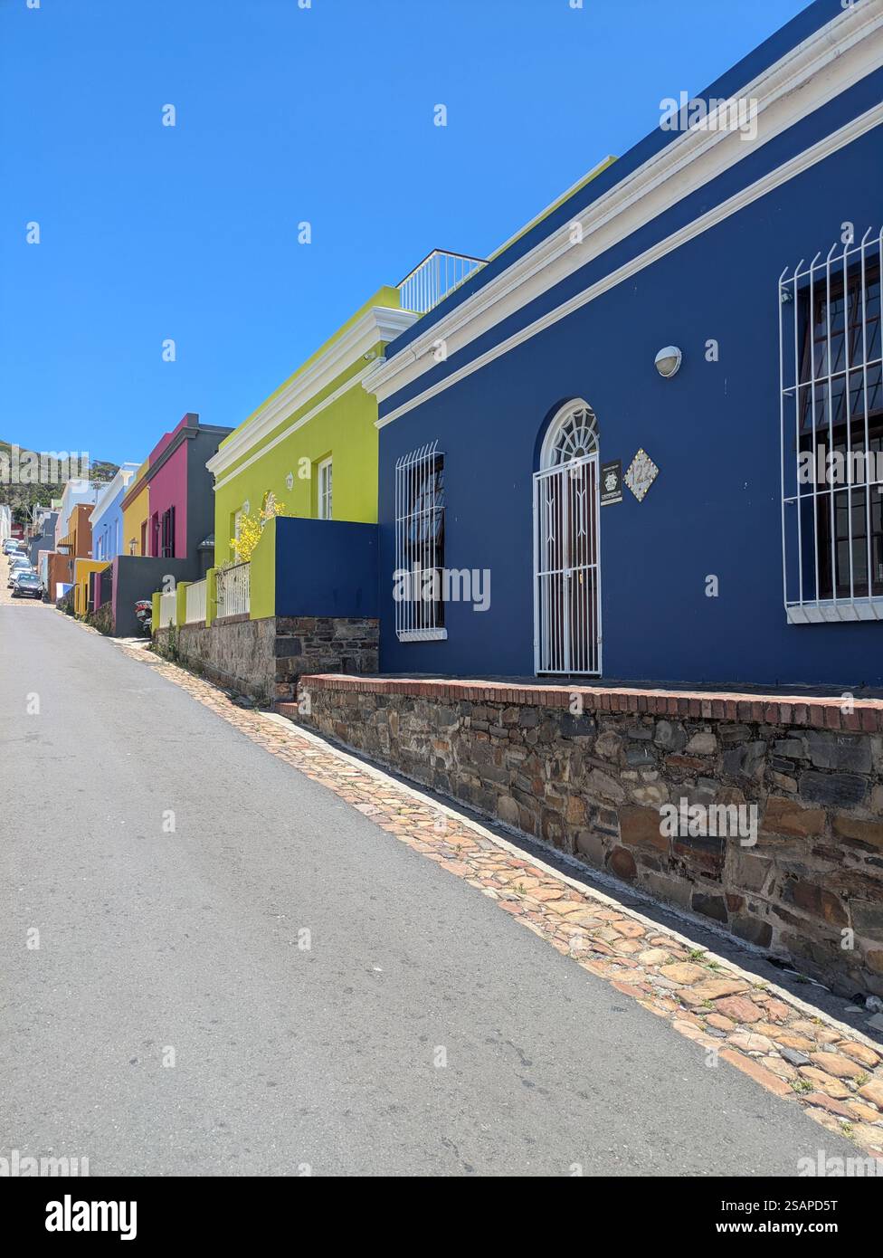Maisons colorées à Bo Kaap Cape Town Banque D'Images