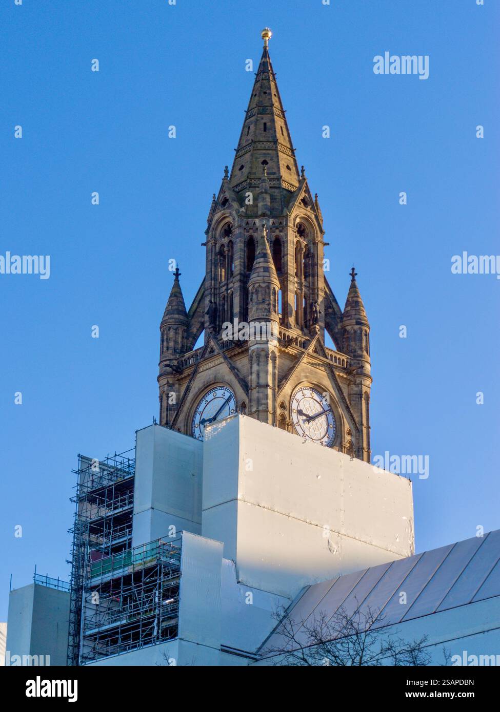 Rénovation de l'hôtel de ville de Manchester. Bureaux à Manchester City Council Banque D'Images