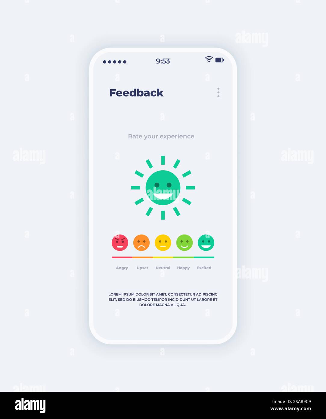 Application mobile Feedback. Écran de bord du smartphone avec émoticônes et gradation d'humeur. Demande d'avis client. Interface isolée avec des smileys colorés en colère et excités. Modèle Vector Modern UI. Application mobile Feedback. Écran de bord du smartphone avec émoticônes et gradation d'humeur. Demande d'avis client. Interface isolée avec des smileys en colère et excités. Modèle d'interface utilisateur vectorielle Illustration de Vecteur Application mobile Feedback. Écran de bord du smartphone avec émoticônes et gradation d'humeur. Demande d'avis client. Interface isolée avec des smileys colorés en colère et excités. Modèle Vector Modern UI. Application mobile Feedback. Écran de bord du smartphone avec émoticônes et gradation d'humeur. Demande d'avis client. Interface isolée avec des smileys en colère et excités. Modèle d'interface utilisateur vectorielle Illustration de Vecteur