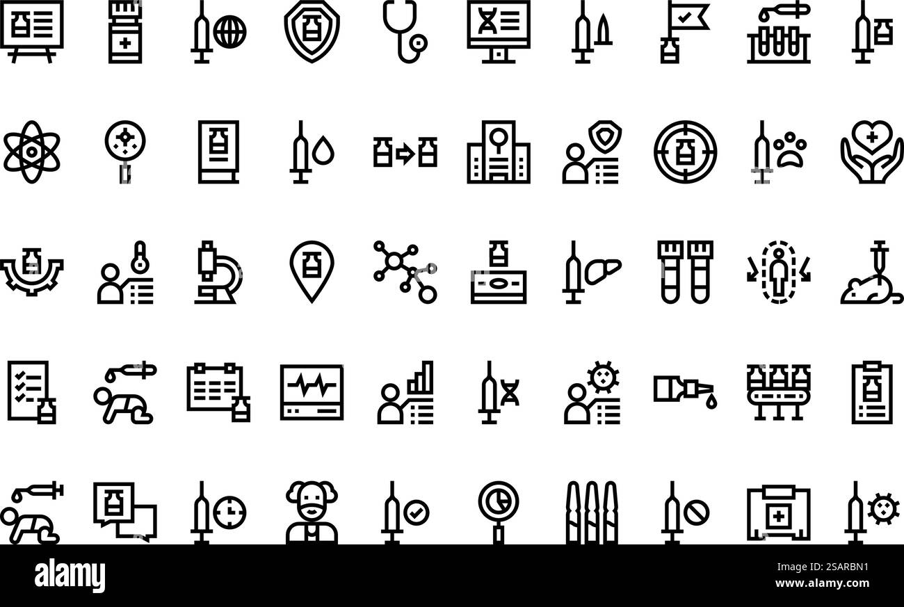 Collection d'icônes vectorielles de haute qualité avec contour modifiable. Idéal pour les projets professionnels et créatifs. Illustration de Vecteur